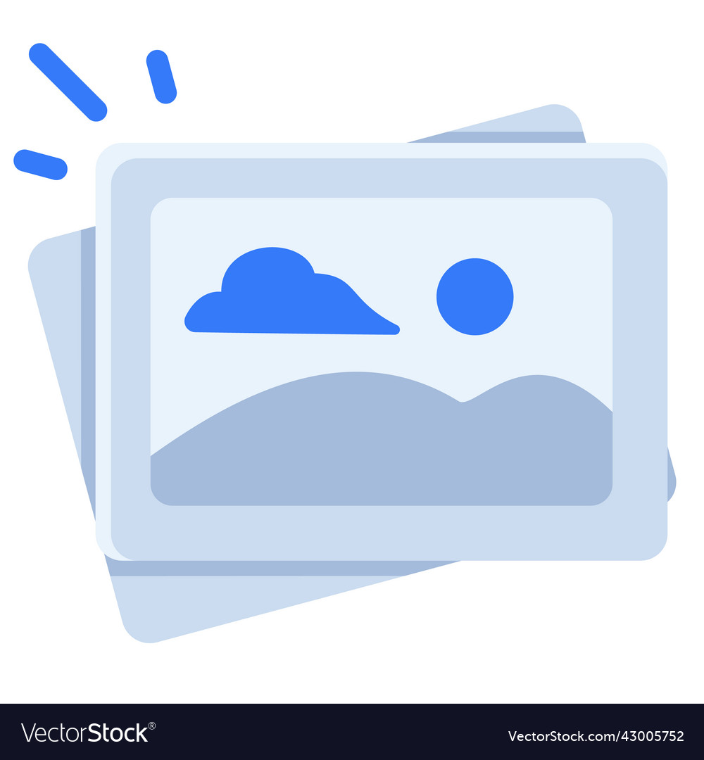 Picture image empty state single isolated icon