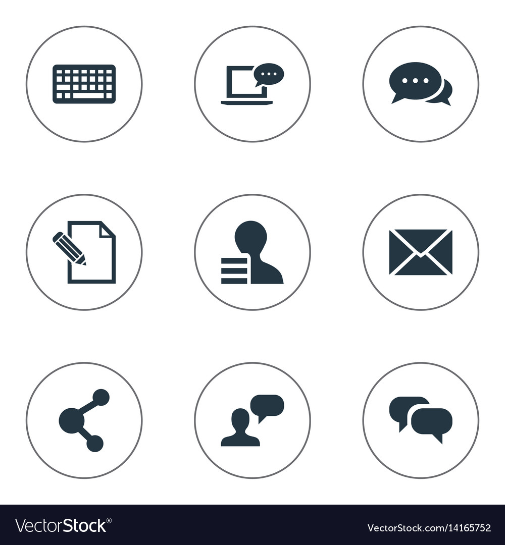 Set of simple user icons