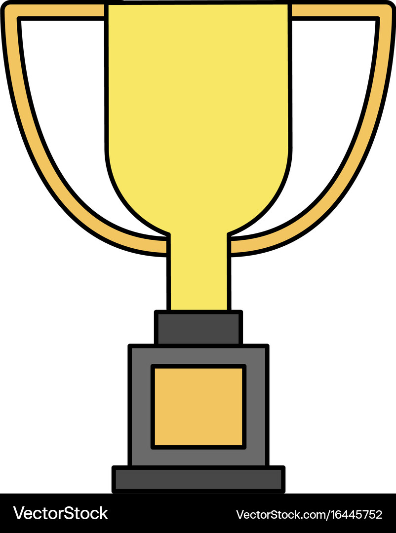 Trophy cup icon image Royalty Free Vector Image
