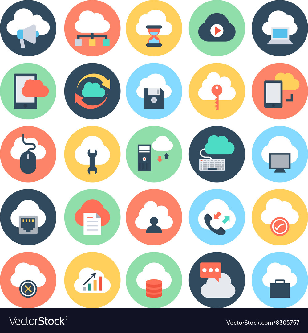 Cloud computing icons 2