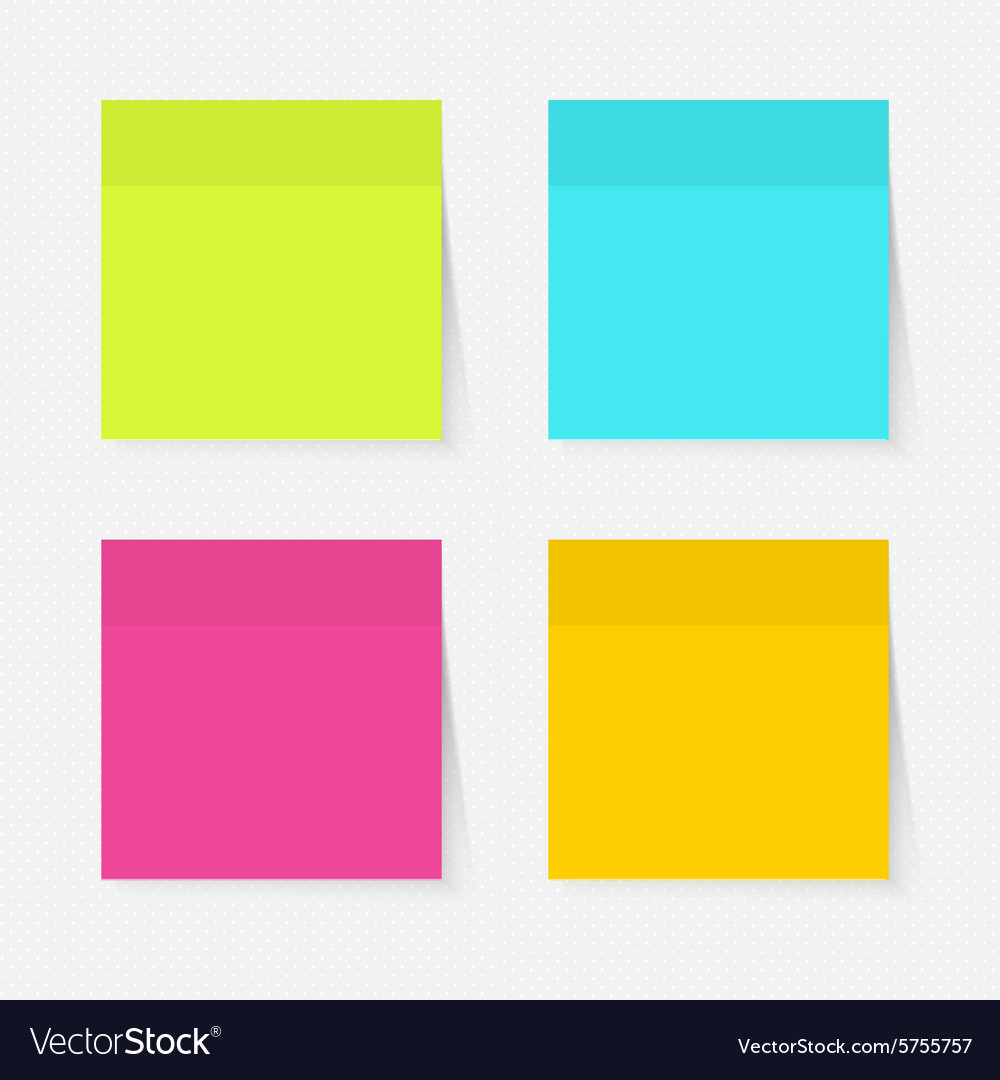 Sticky shop notes color