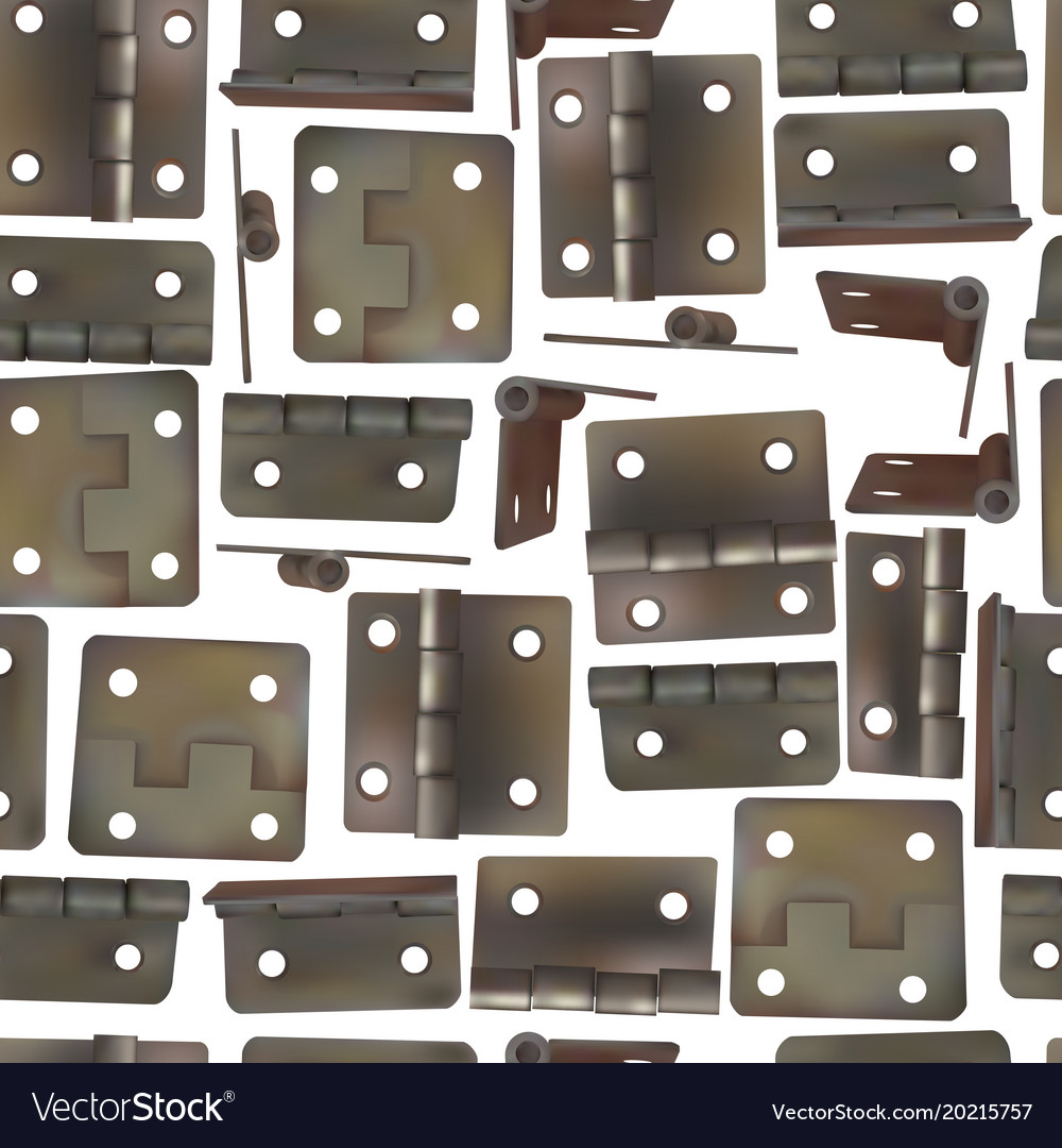Hinge for doors seamless pattern background