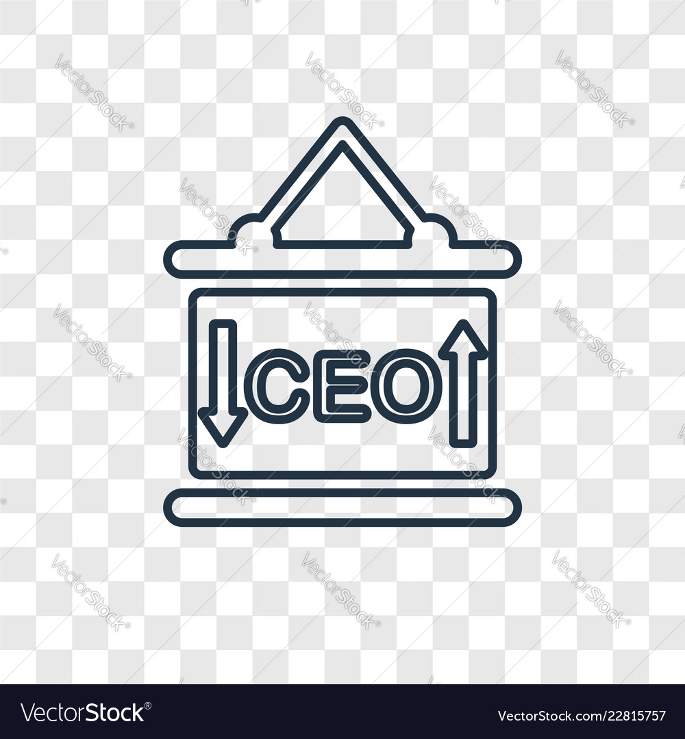 Presentation concept linear icon isolated vector image Presentation concept linear icon isolated
