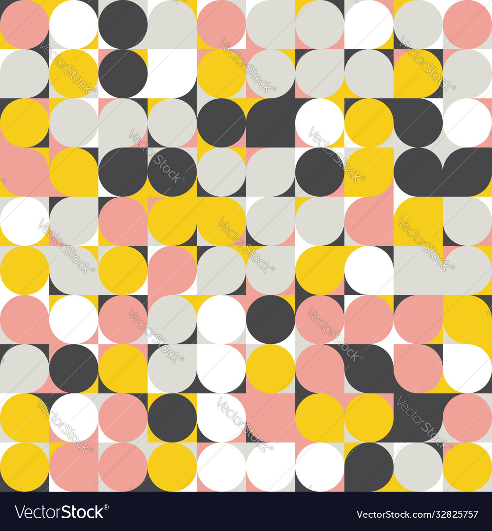 Random colored abstract geometric mosaic pattern vector image Random colored abstract geometric mosaic pattern