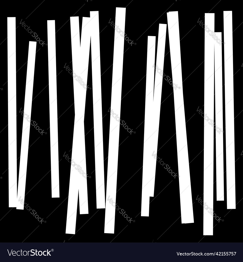 Random lines stripes element vector image Random lines stripes element