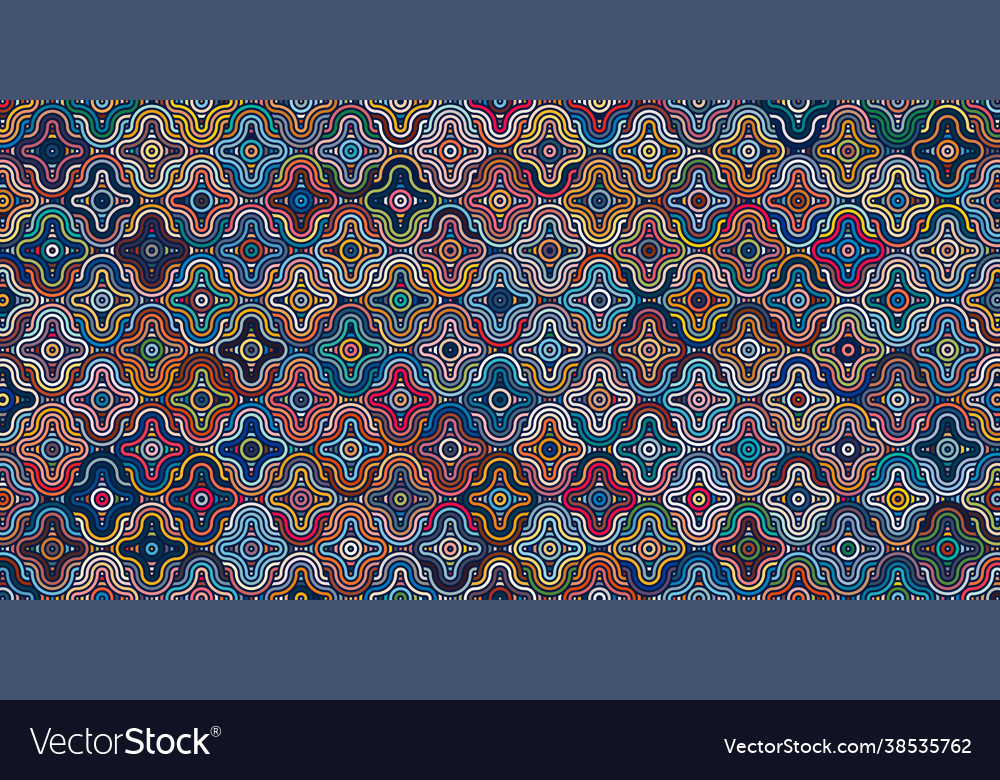 Abstract geometric pattern circle overlapping vector image Abstract geometric pattern circle overlapping