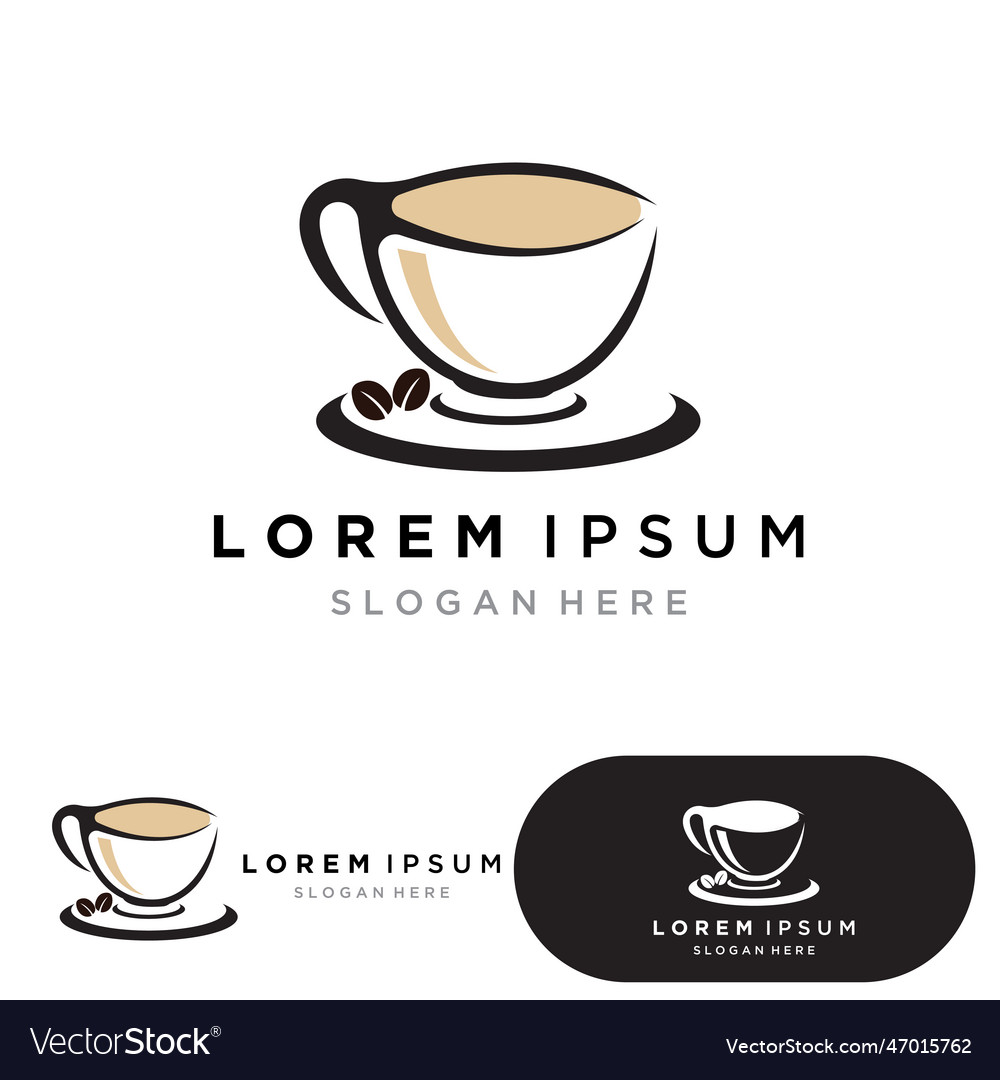 Coffee Cup Logo Template Icon Design Royalty Free Vector