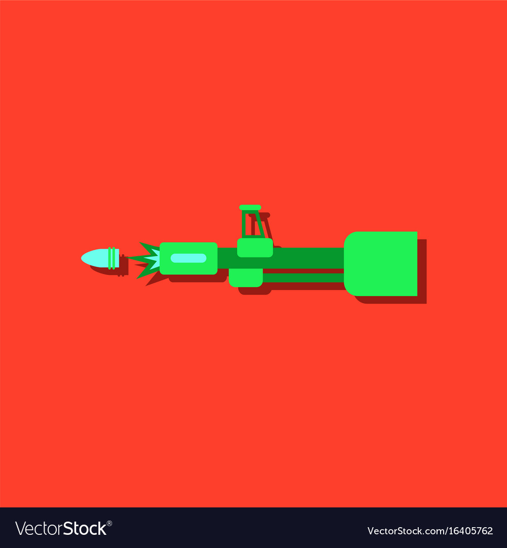 Flat icon design collection machine gun bullet