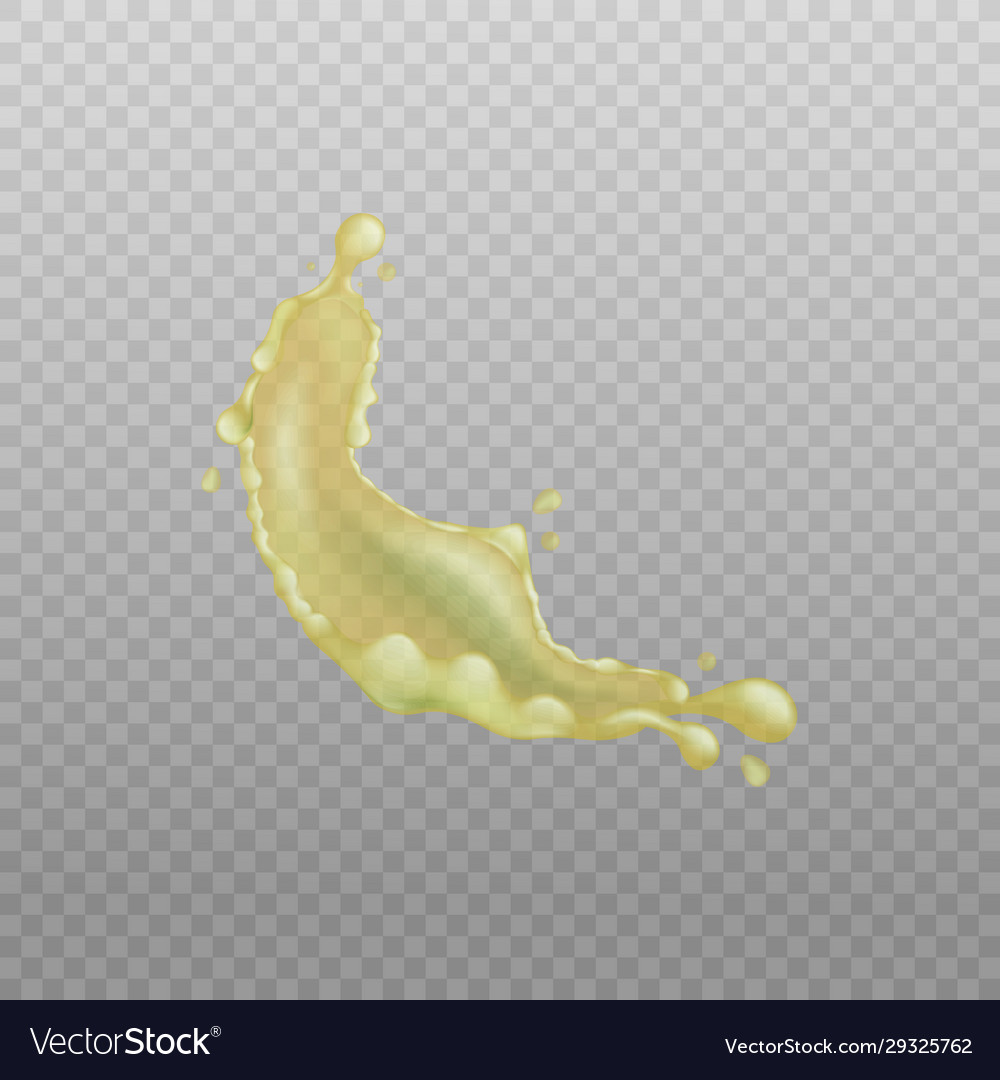 Flowing drop motion yellow liquid