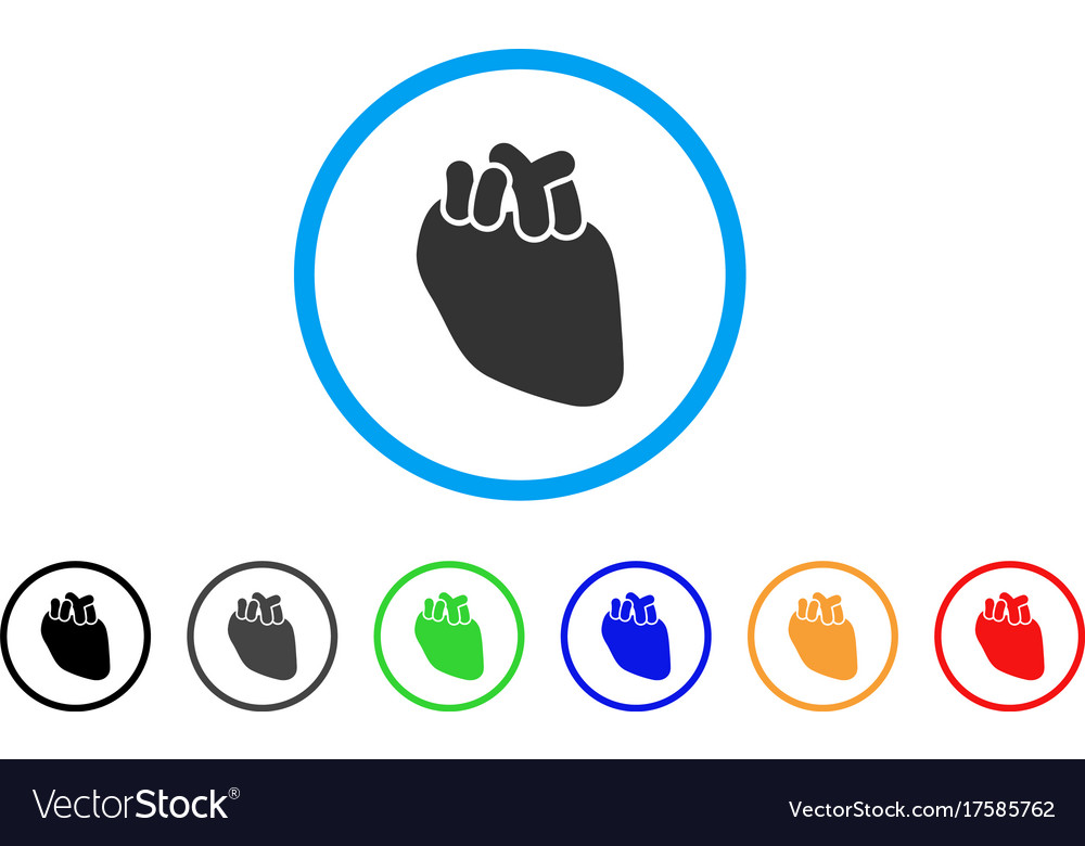 Heart organ rounded icon