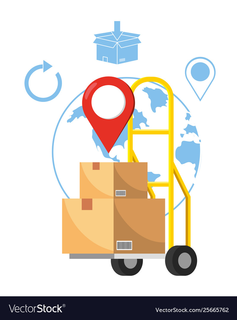 Pushcart with box