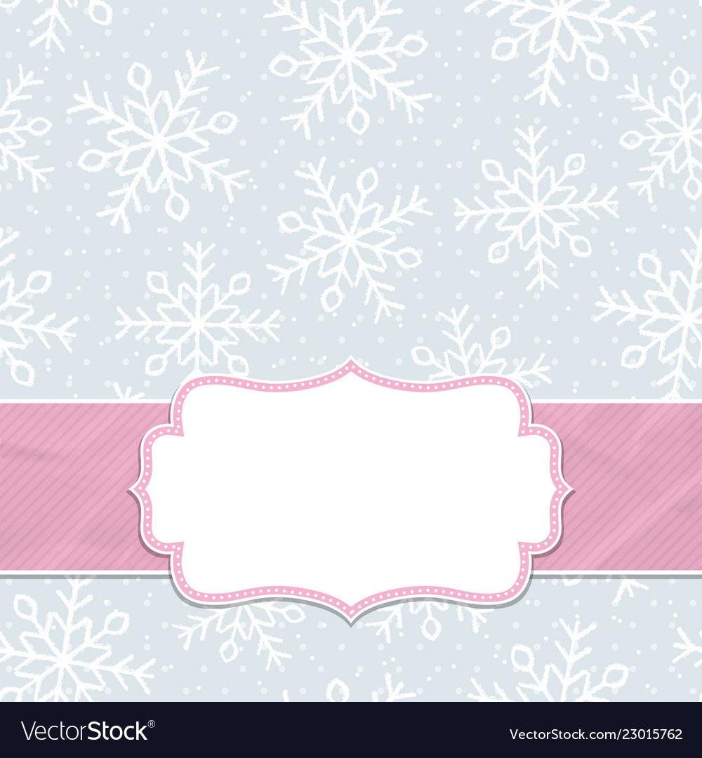 This is a christmas and new year frame vector image This is a christmas and new year frame