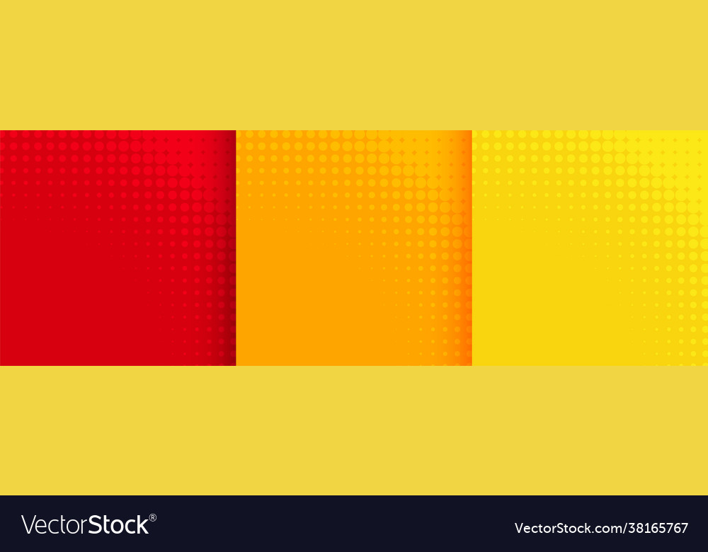 Abstract halftone background set in red orange