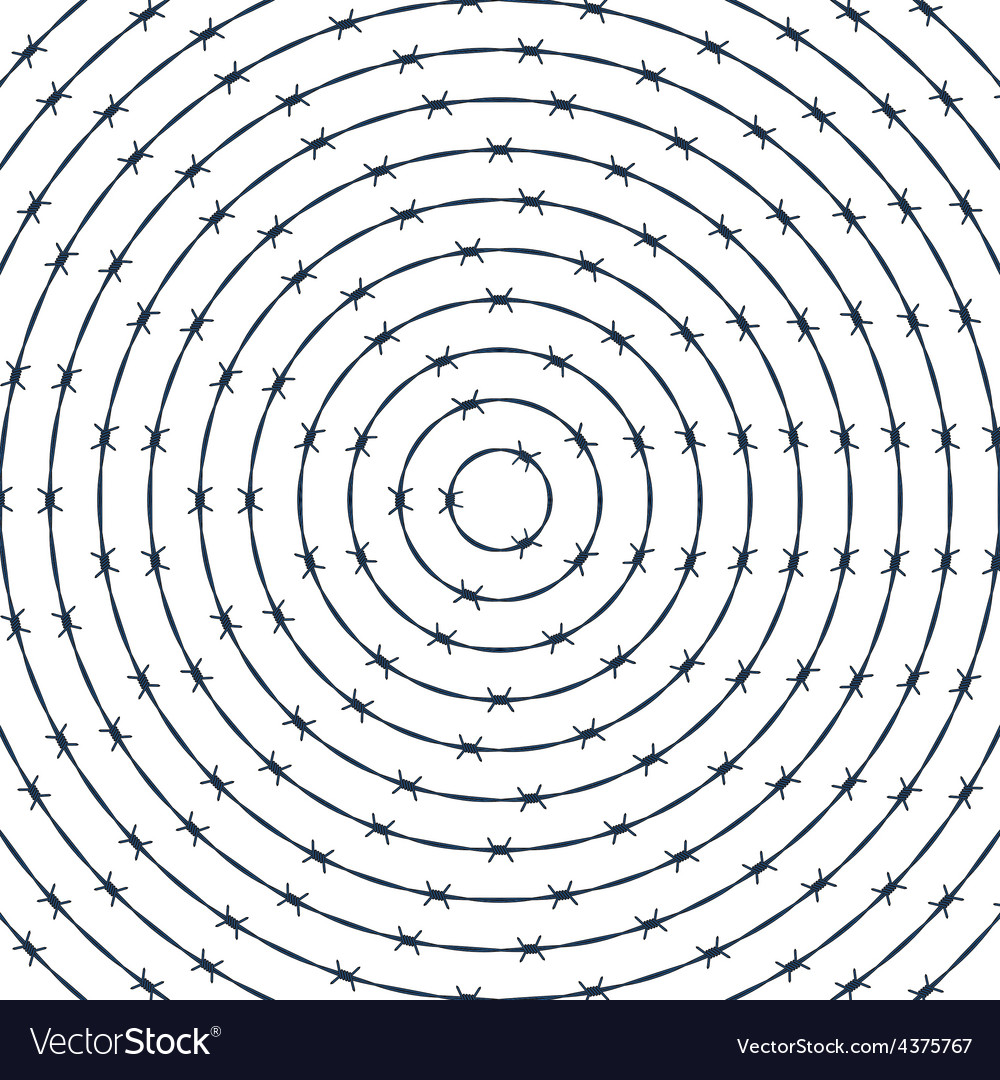 Barbwire round pattern