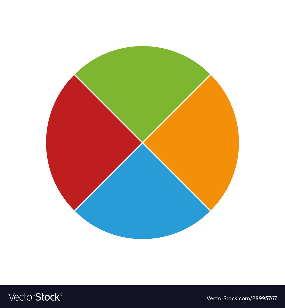 Color circular chart infographic template