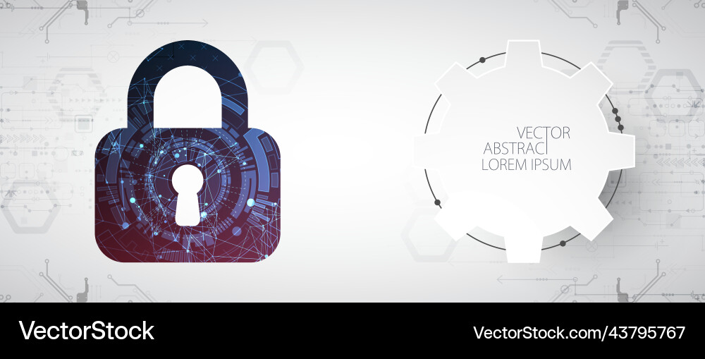 Data security cyber or information privacy Vector Image