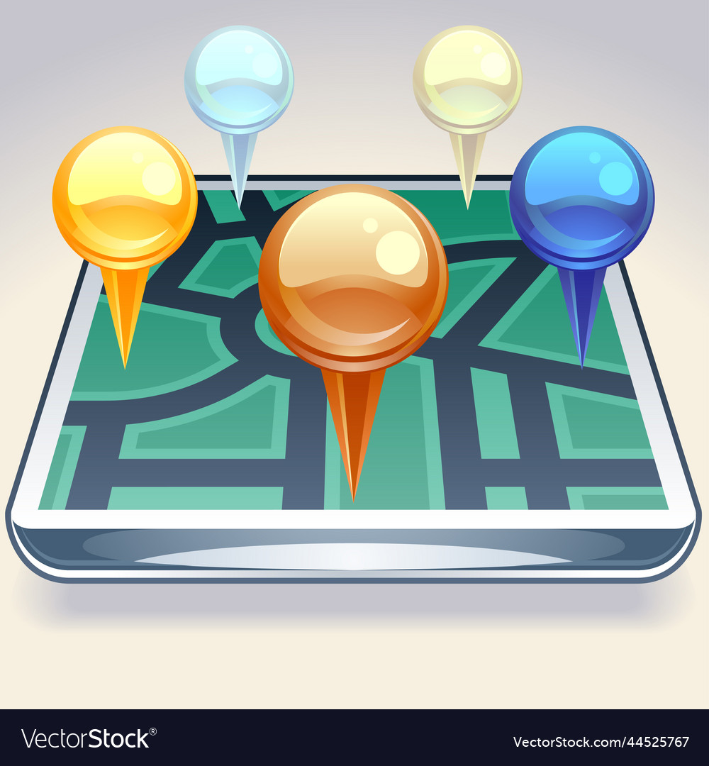 Gps map location markers