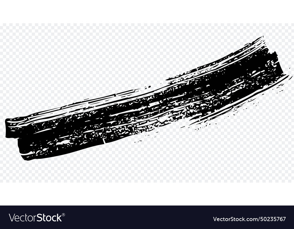 Isolated brush strokes texture design element