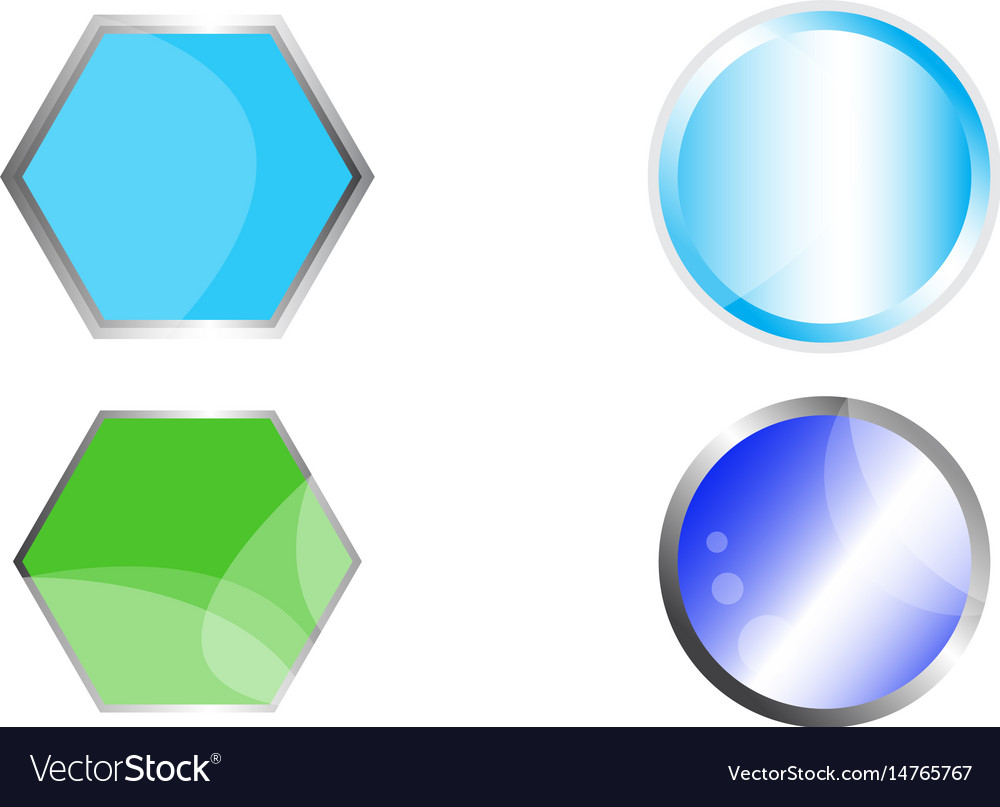 Set of web buttons
