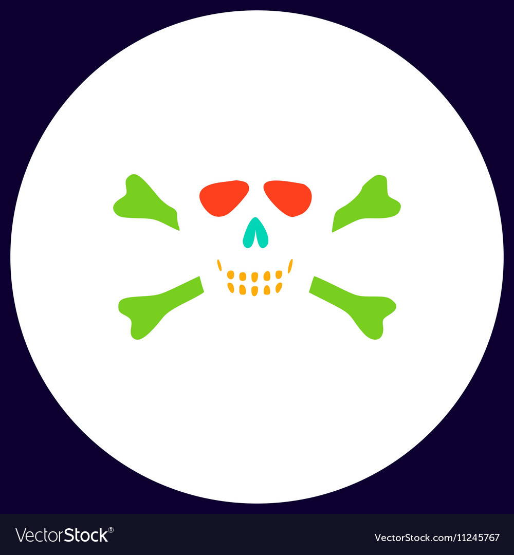 Skull crossbones computer symbol