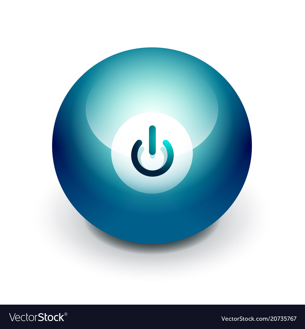 Techno futuristic start power button