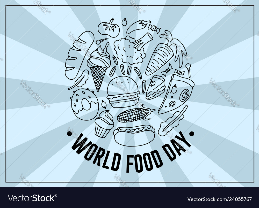 World food day greeting card