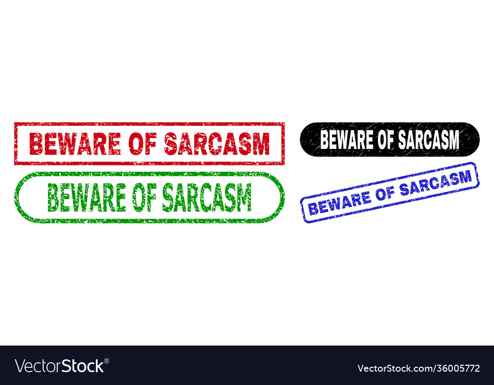 Beware of sarcasm rectangle stamps with unclean