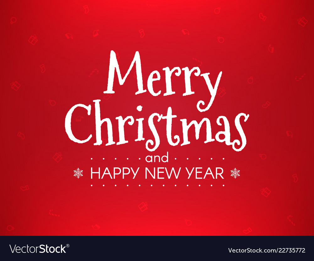 Christmas greeting card happy new year concept vector image Christmas greeting card happy new year concept