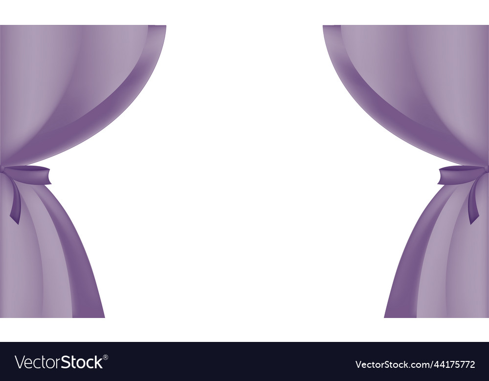 Curtain and ribbon background with mesh technique vector image Curtain and ribbon background with mesh technique