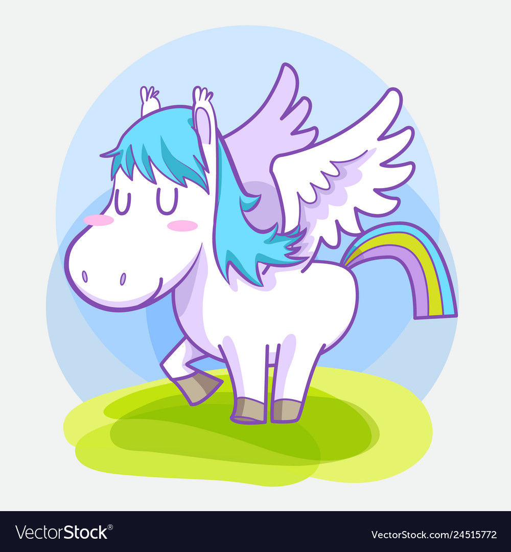 Cute little pegasus sticker set