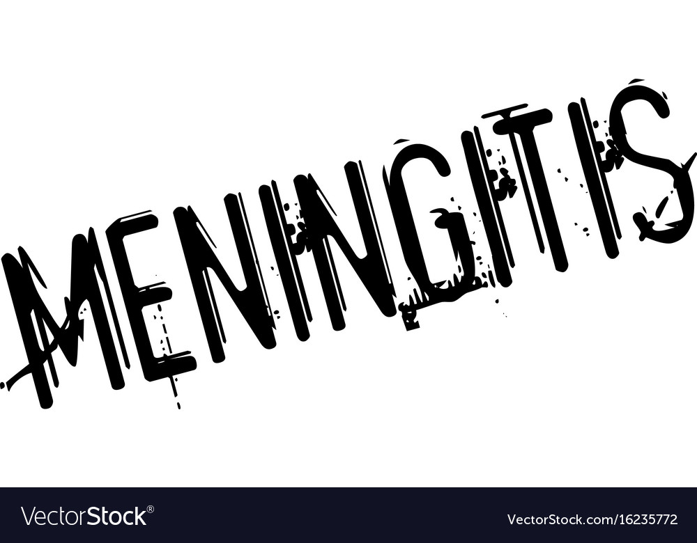 Meningitis rubber stamp Royalty Free Vector Image