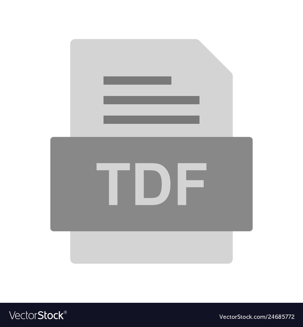 Tdf file document icon