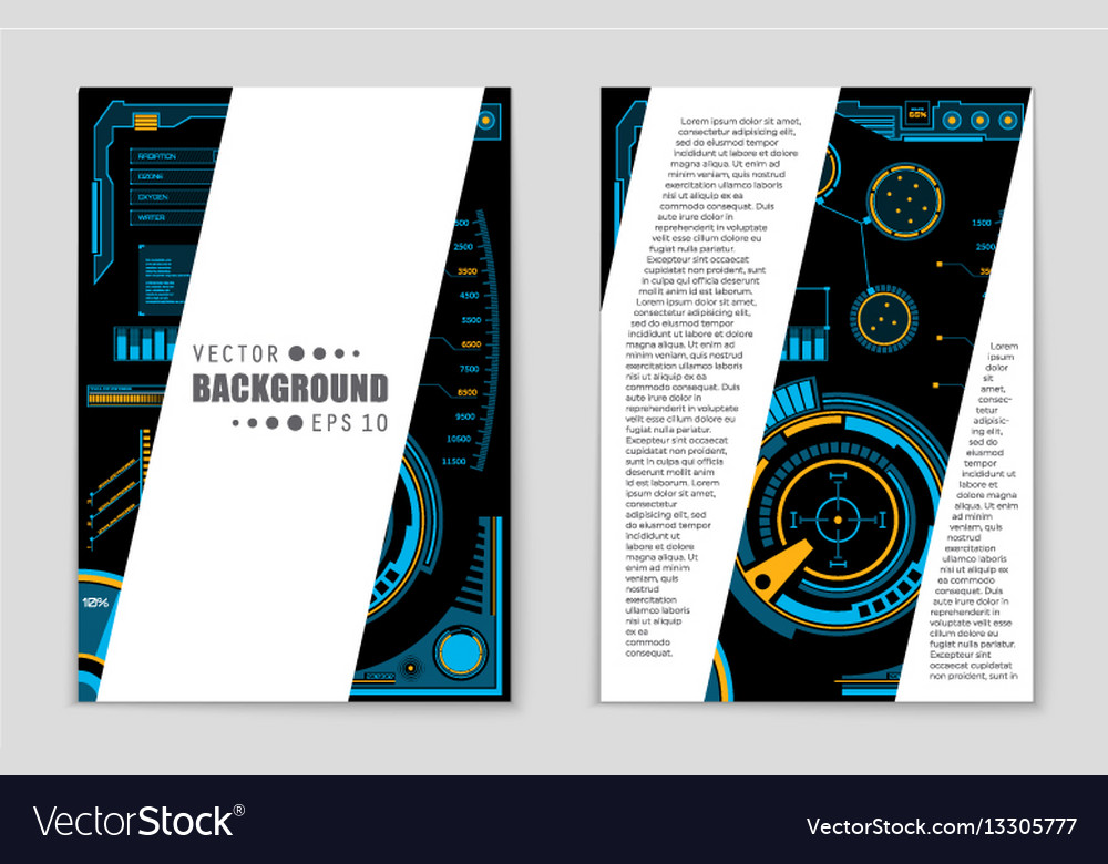 Abstract layout background set for art