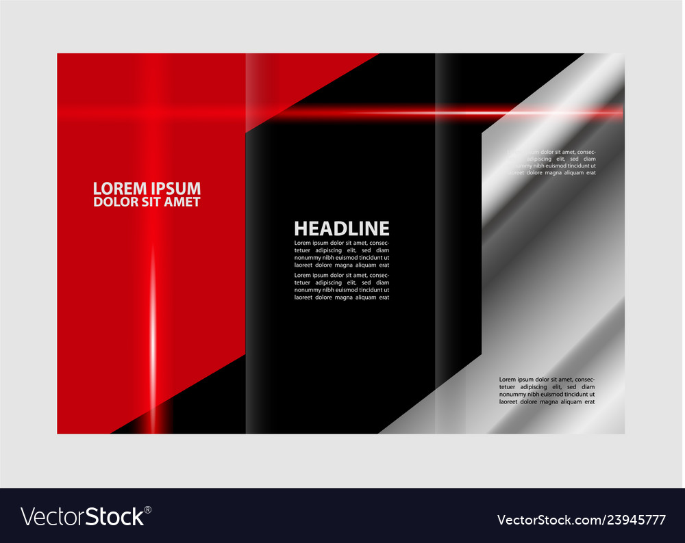 Brochure folder leaflet background block for imag vector image Brochure folder leaflet background block for imag
