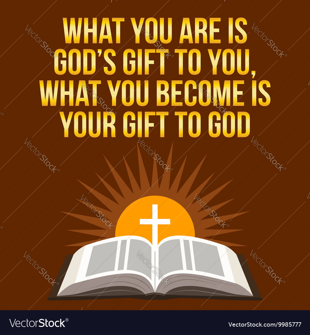 Christian motivational quote what you are is gods