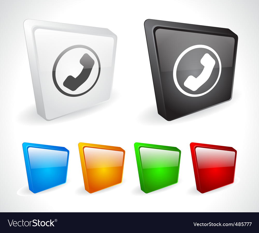 Color 3d buttons for web