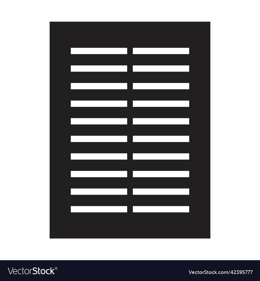 Content icon for business file data and document vector image Content icon for business file data and document