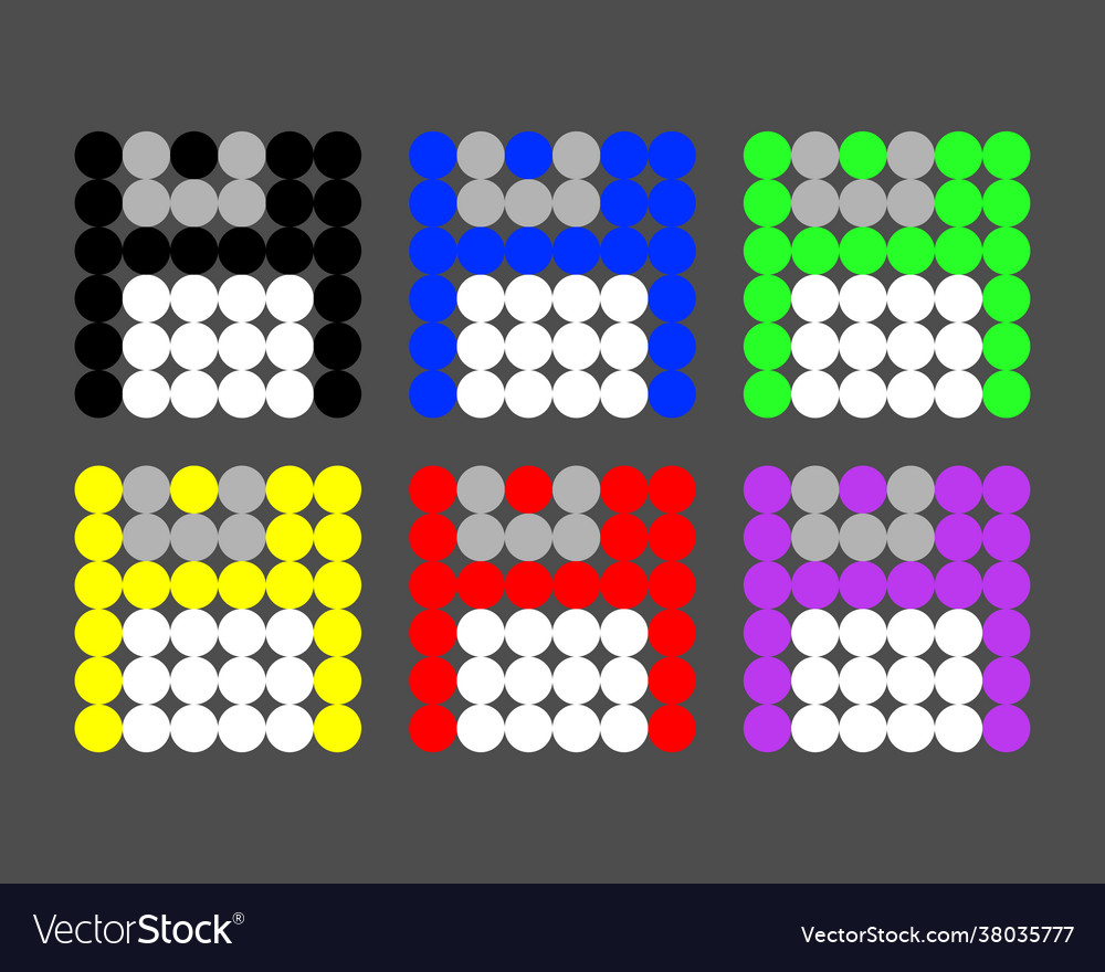 Diskette drive pattern dots pixel image vector image Diskette drive pattern dots pixel image