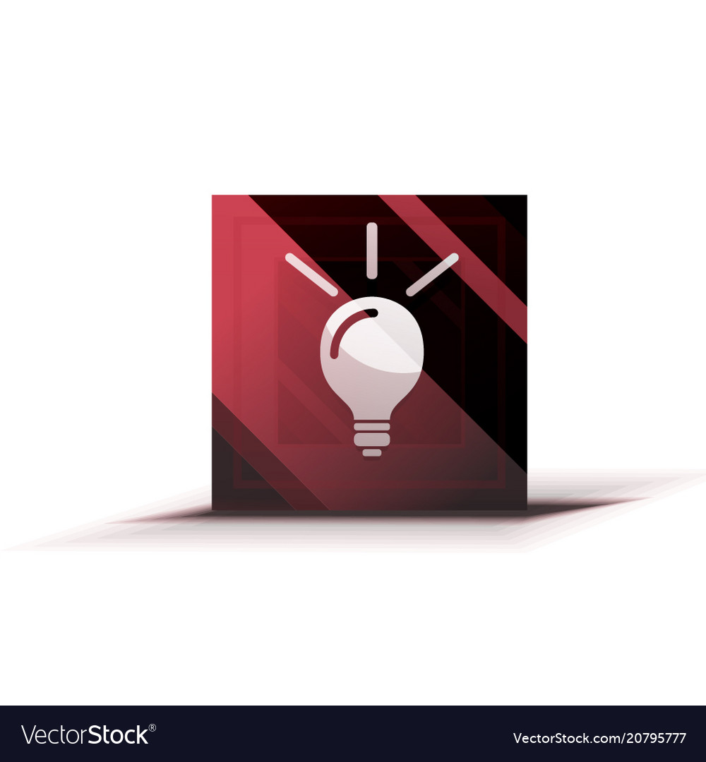 Light bulb new idea concept web button