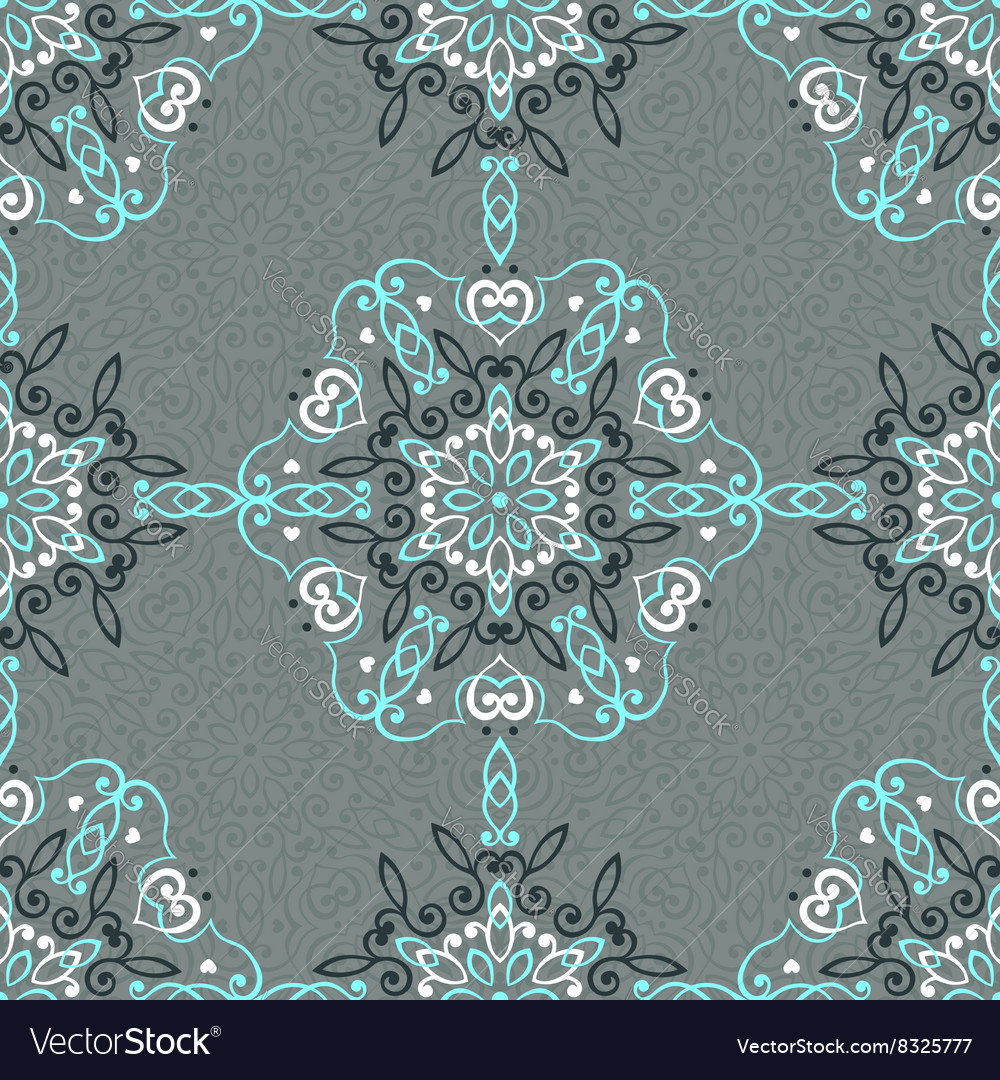 Seamless background with abstract ethnic pattern