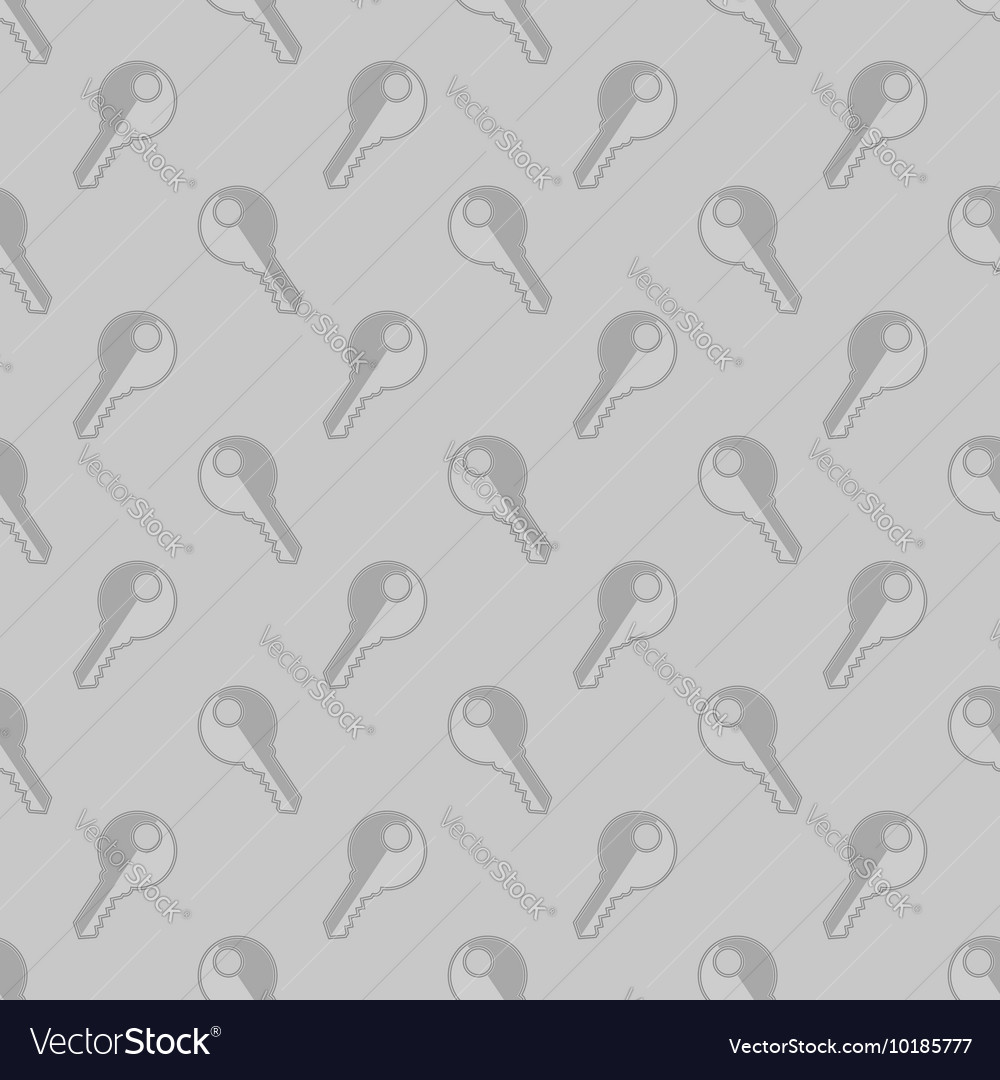 Seamless grey key pattern