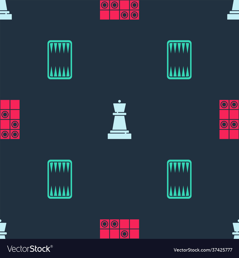 Set board game checkers chess and backgammon