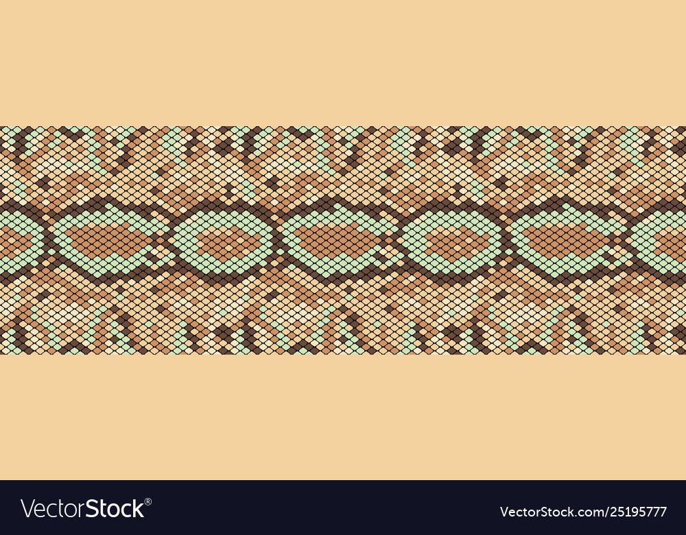 Snakeskin seamless pattern realistic texture