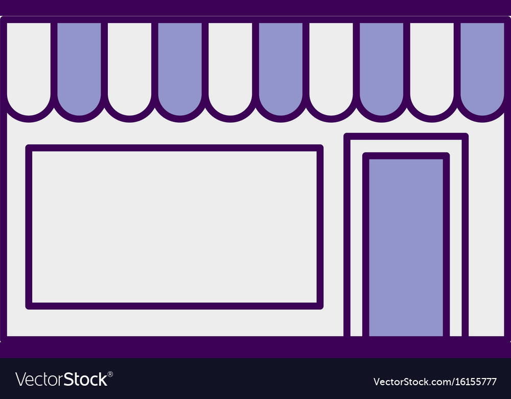 Store building front icon Royalty Free Vector Image