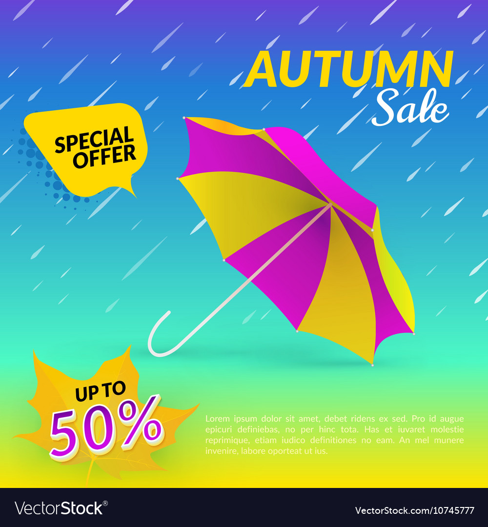 Umbrella autumn sale