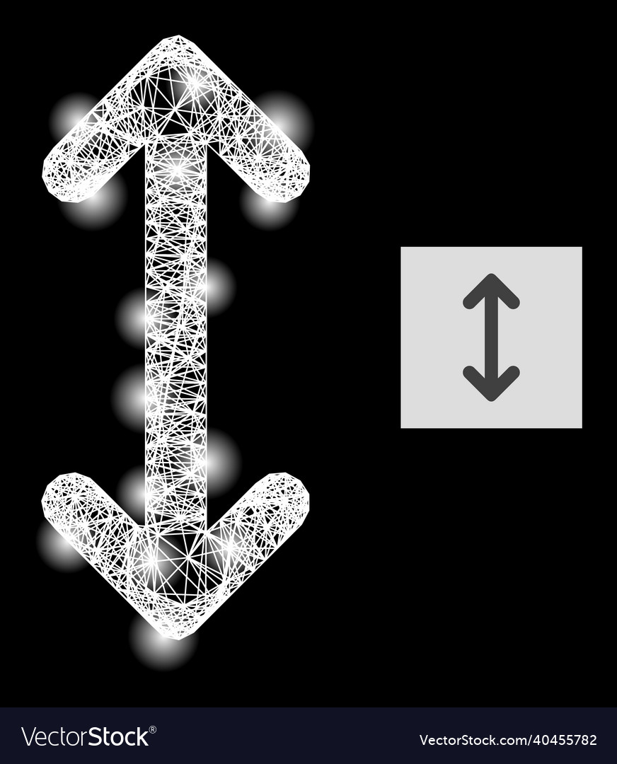 Bright linear mesh swap arrows vertically