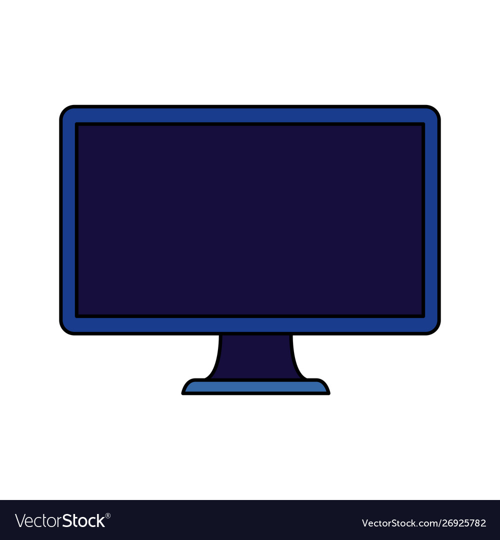 Desktop computer device isolated icon