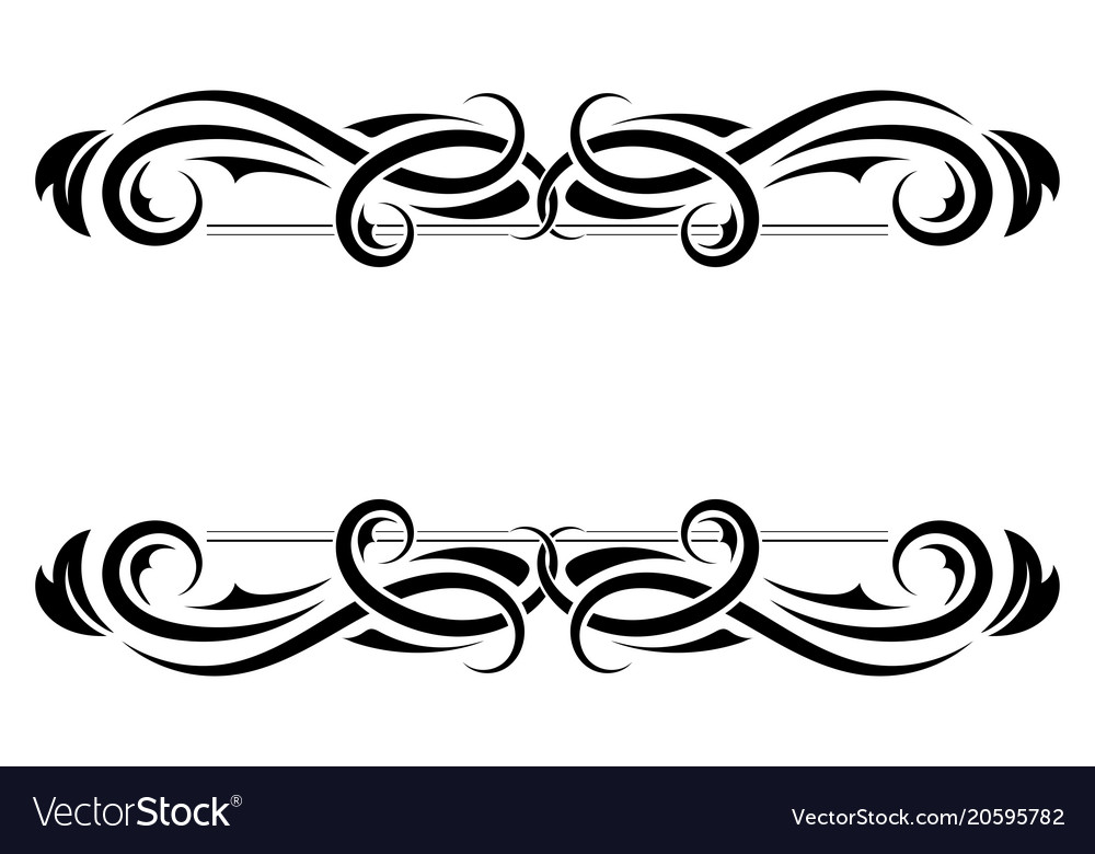 Dividers Floral Decorative Ornaments Royalty Free Vector