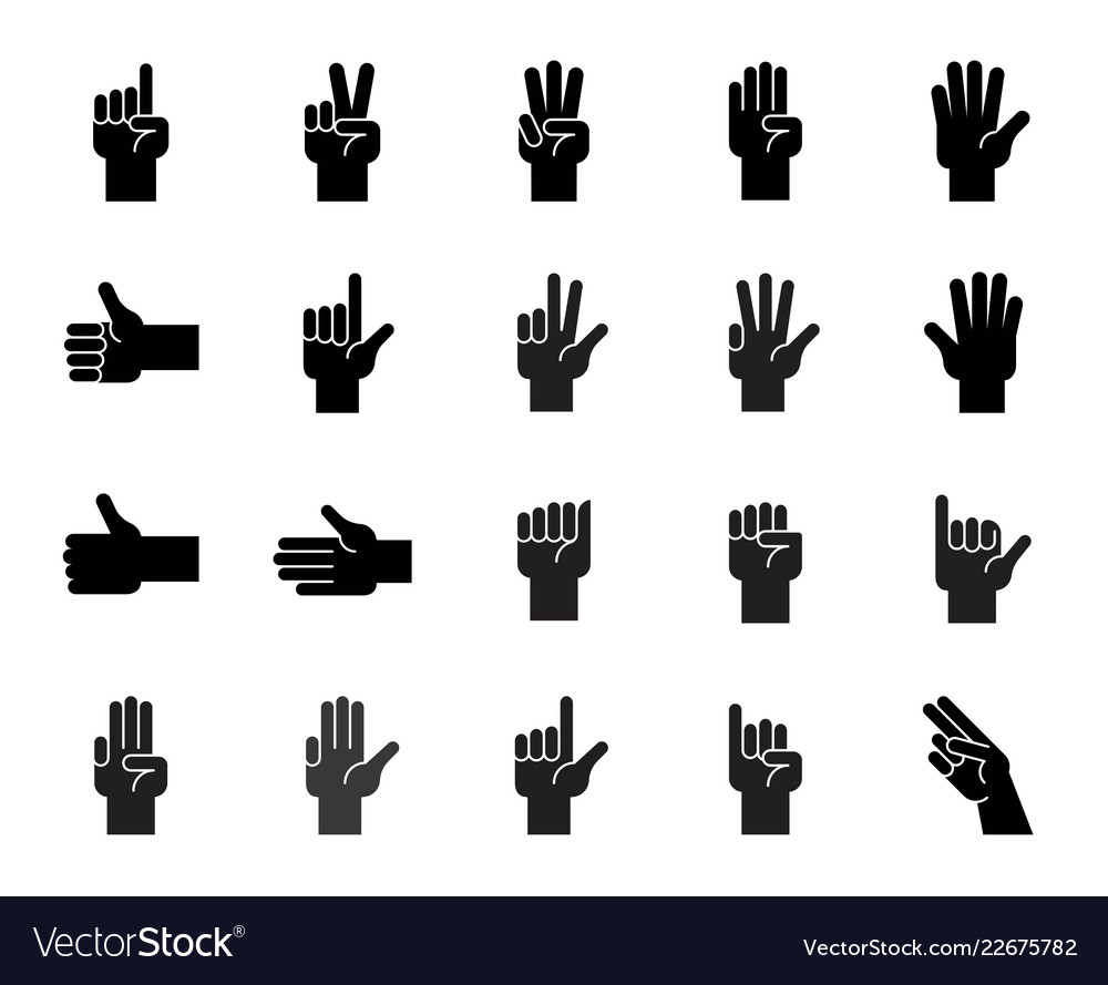 Hand Gesture & Counting Icons