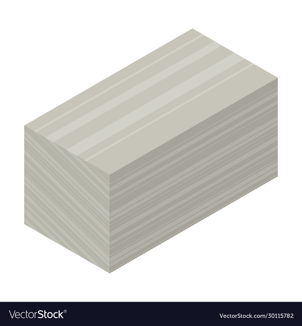 Material for insulation isometric icon